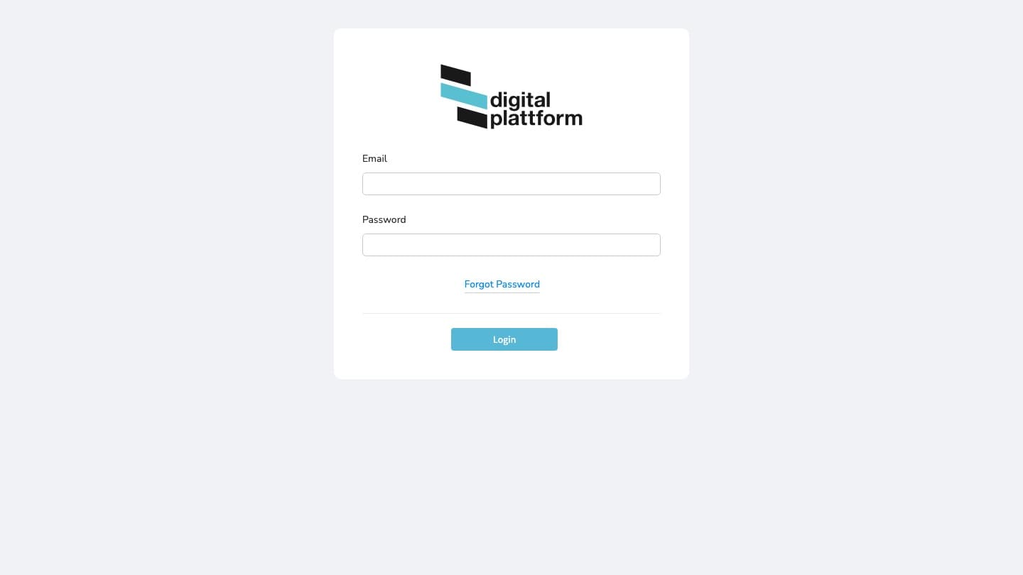 Digital Plattform — System on Demand — screenshot